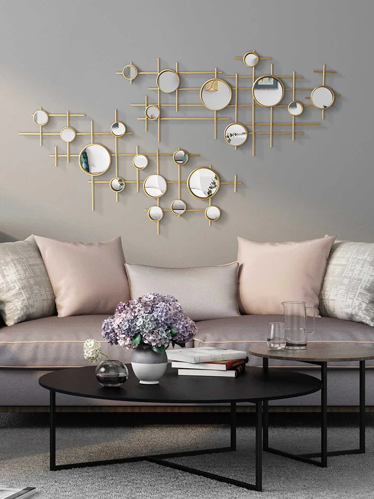 European-style round decor mirror wall - 3,600.00 ZAR