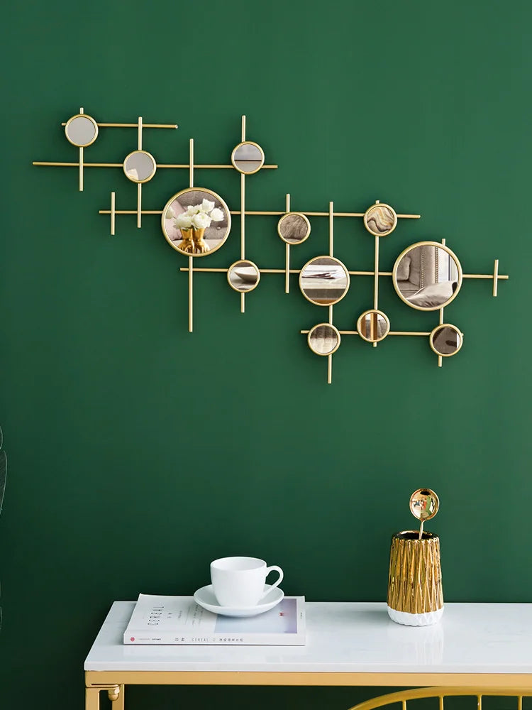 European-style round decor mirror wall - 3,600.00 ZAR