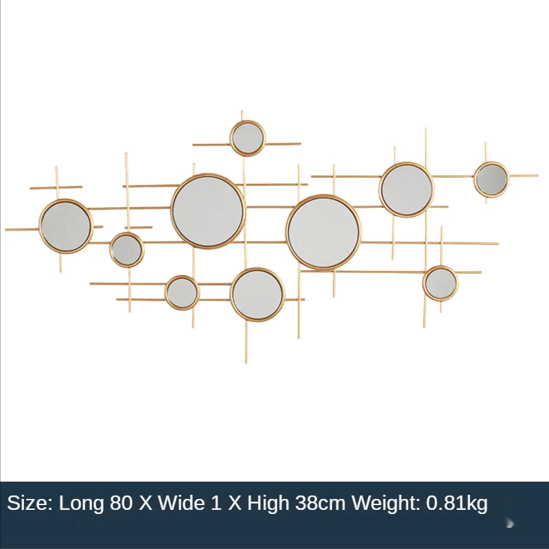 European-style round decor mirror wall - 3,600.00 ZAR