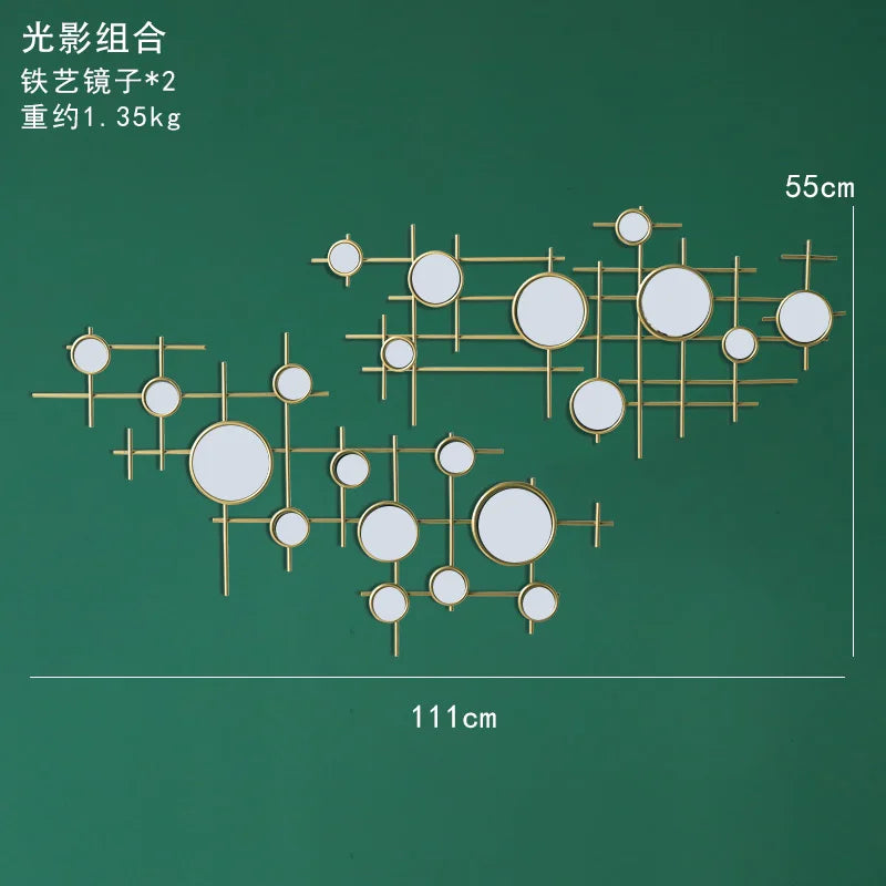 European-style round decor mirror wall - 3,600.00 ZAR