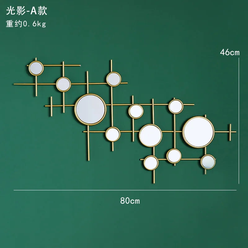 European-style round decor mirror wall - 3,600.00 ZAR