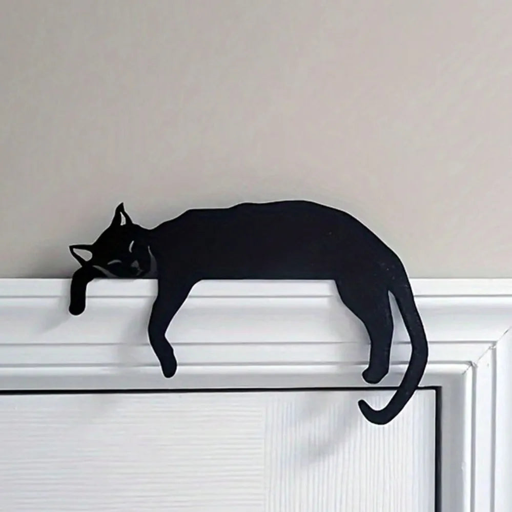 Black Cat Silhouette Wall Art - 950.00 ZAR