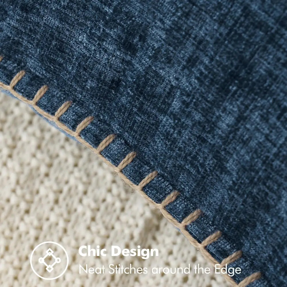 Blue Chenille Cushions Covers - 370.00 ZAR