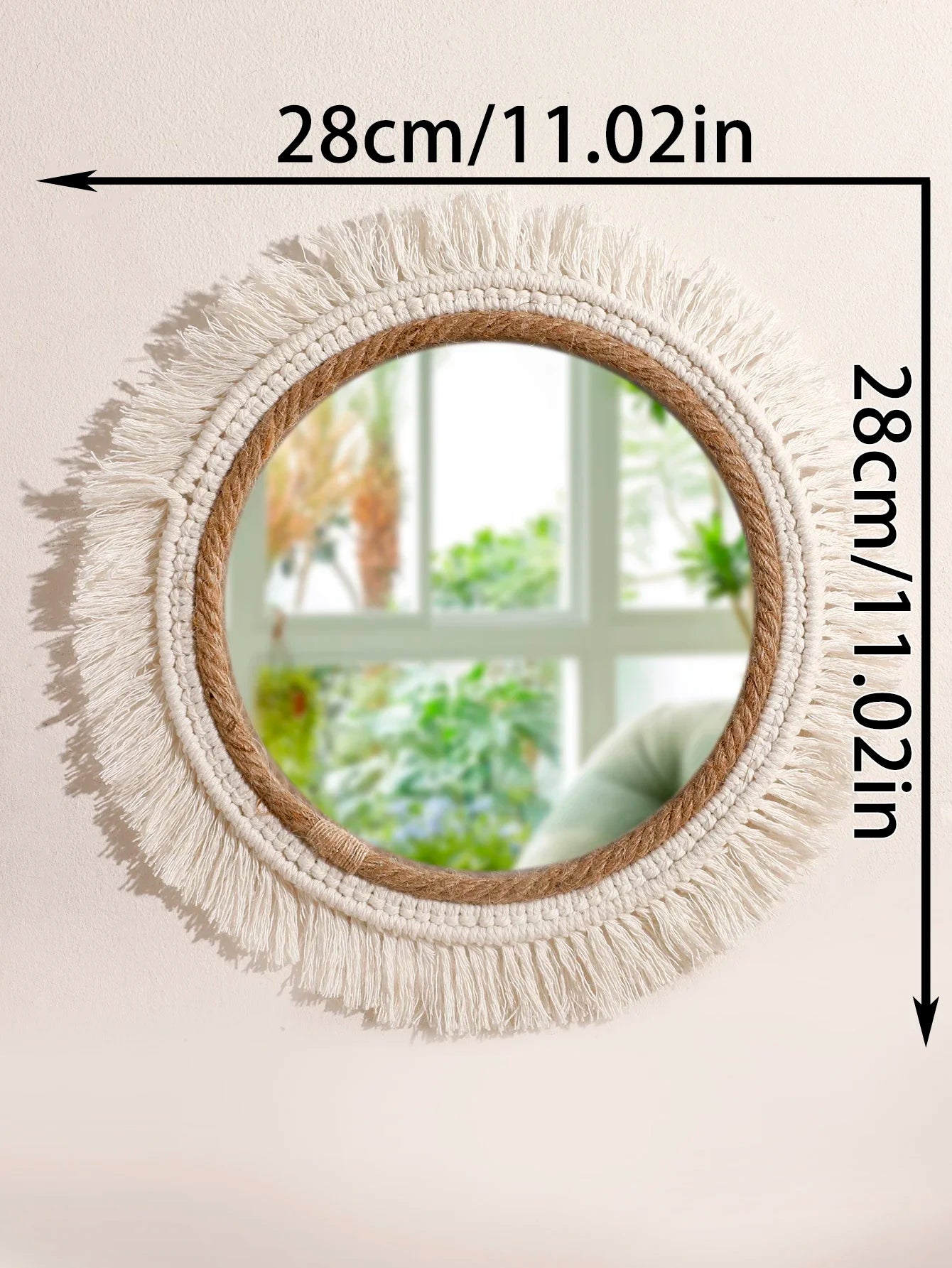 Handmade Woven Wall Mounted Mirror -900.00 ZAR