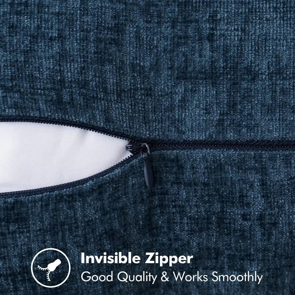 Blue Chenille Cushions Covers - 370.00 ZAR