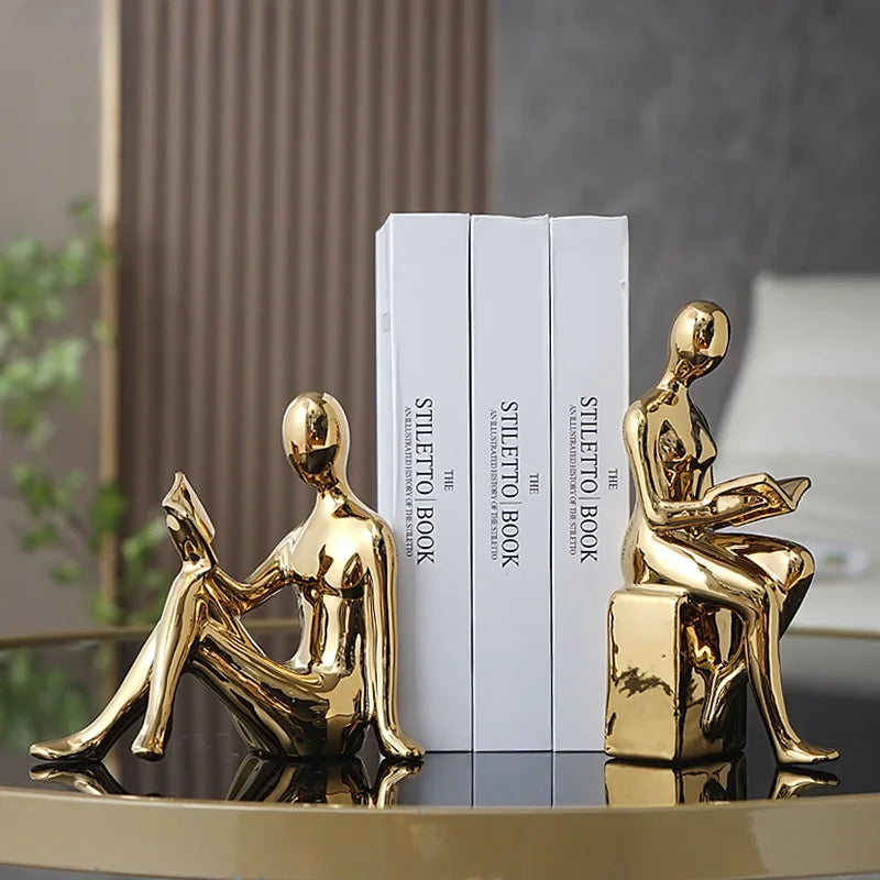 Luxury Modern Bookcase Character Ornaments - 1,280.00 ZAR