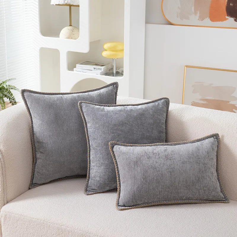 Blue Chenille Cushions Covers - 370.00 ZAR