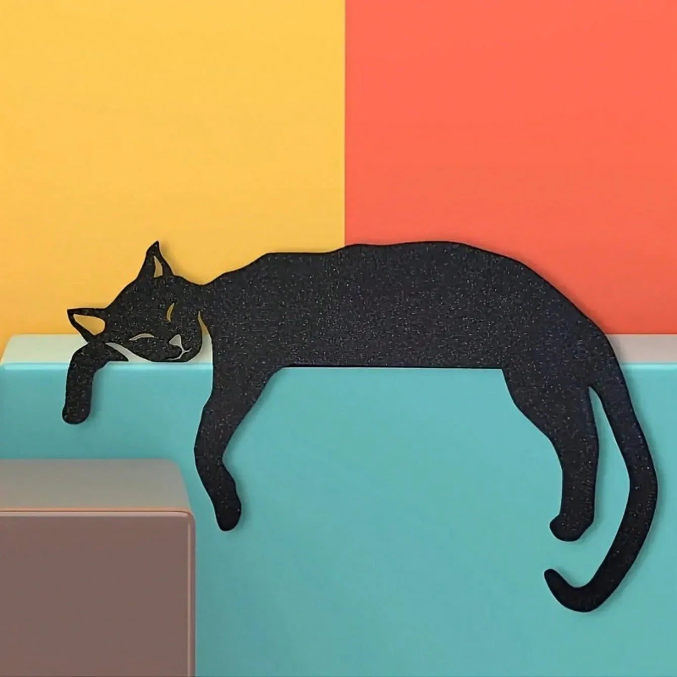 Black Cat Silhouette Wall Art - 950.00 ZAR