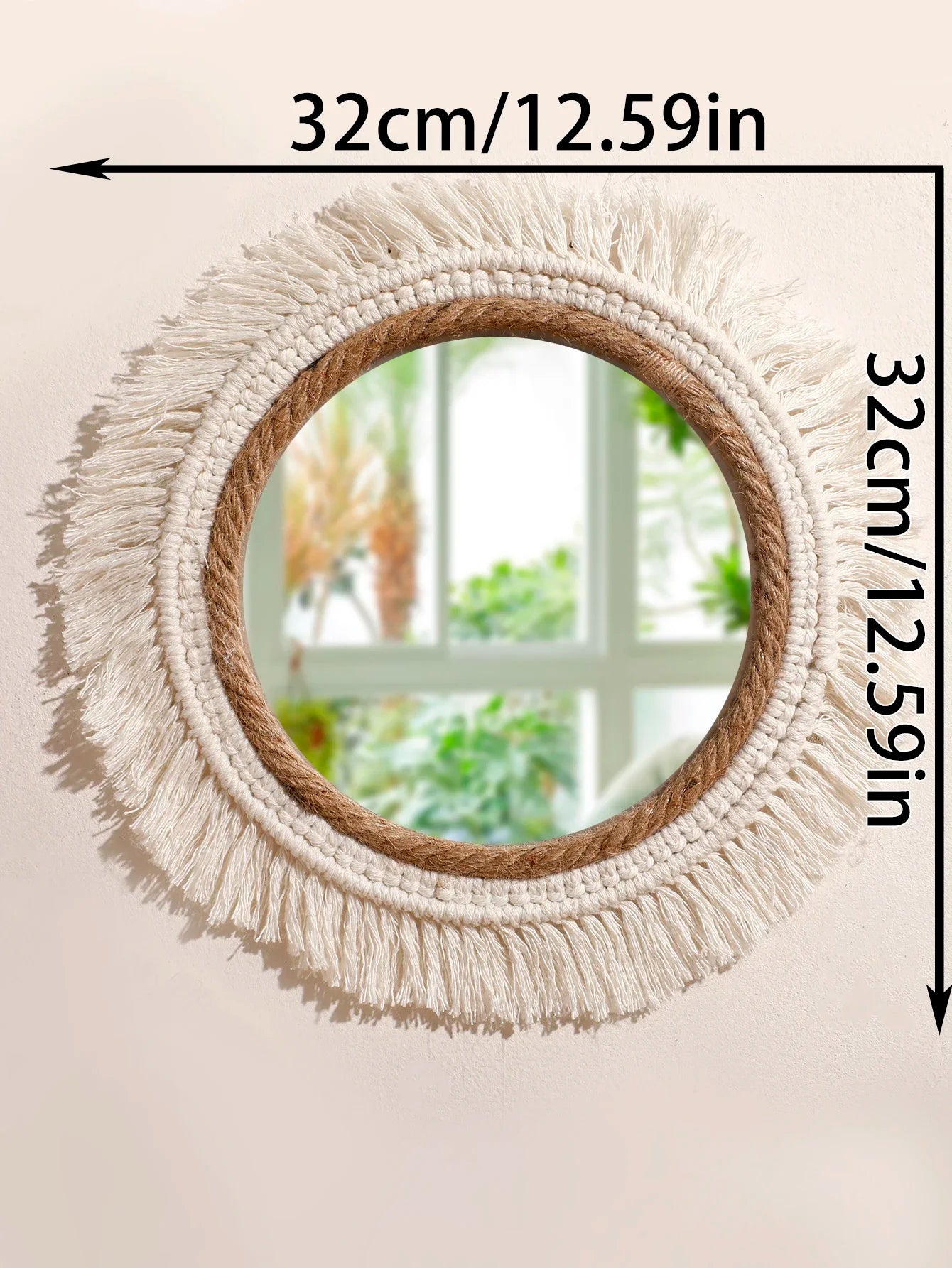 Handmade Woven Wall Mounted Mirror -900.00 ZAR