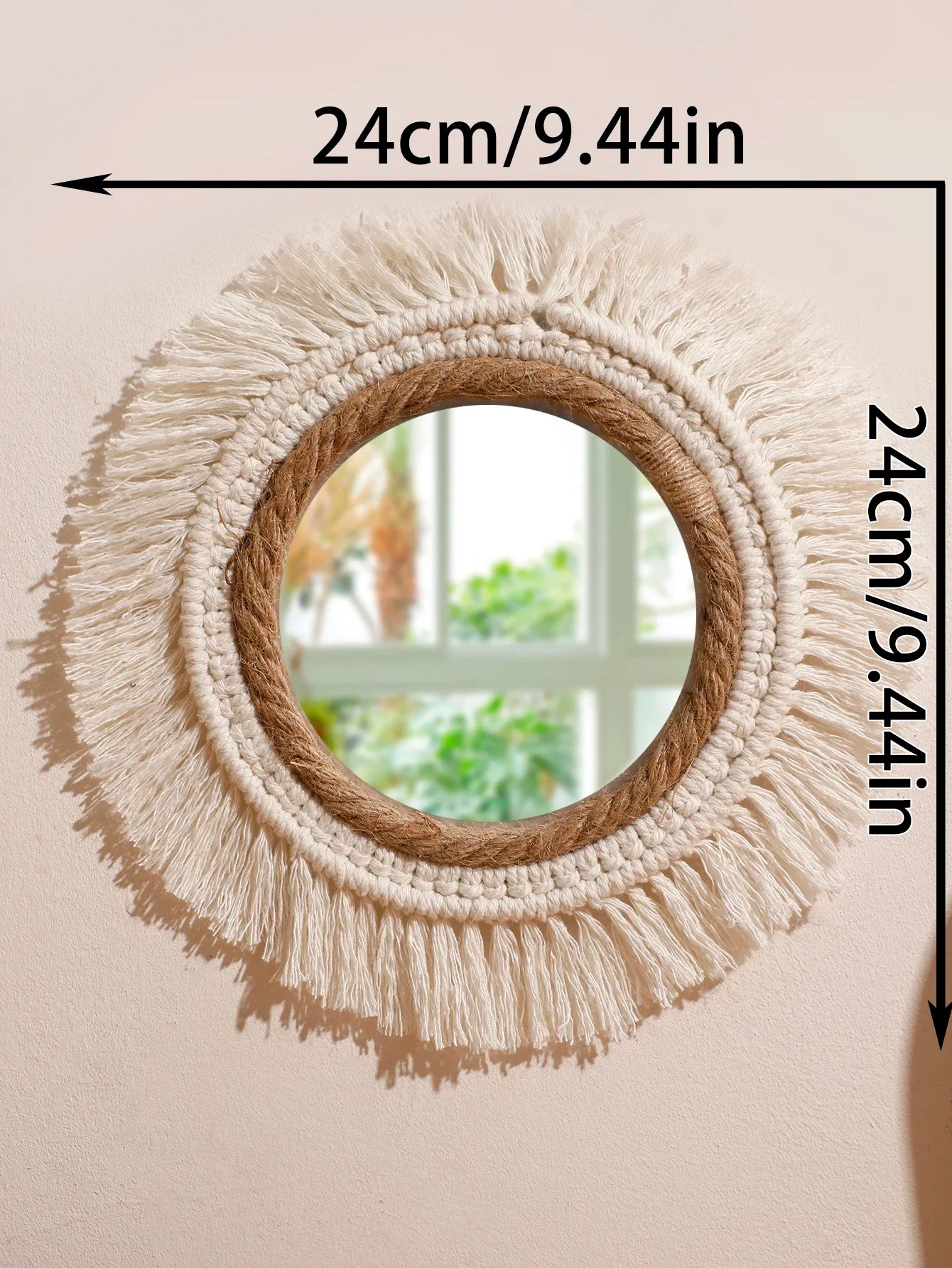 Handmade Woven Wall Mounted Mirror -900.00 ZAR