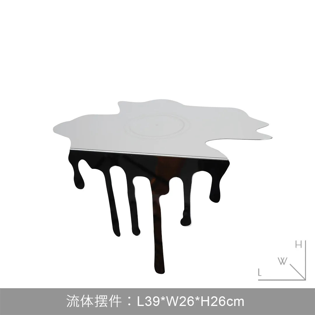 Modern stainless steel water drop reflection decor - 1,800.00 ZAR