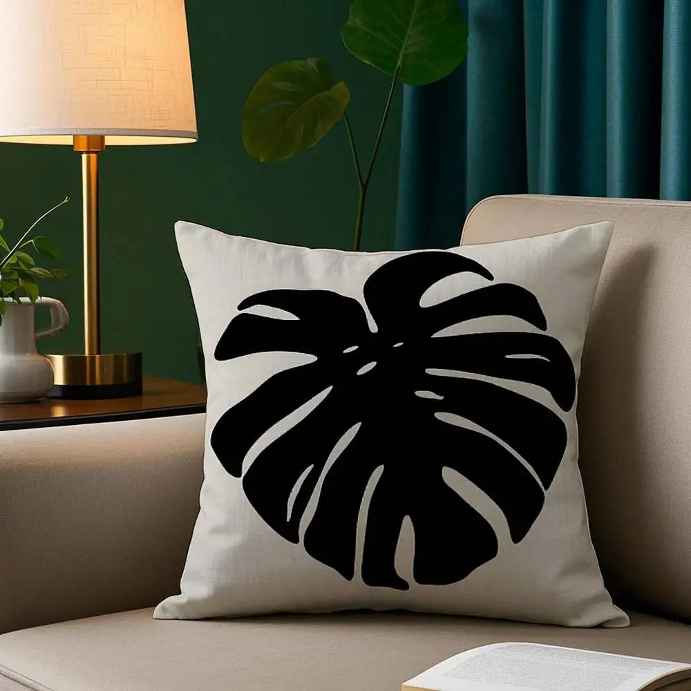 Classic Modern Flowers Print Cushion Cover - 250.00 ZAR
