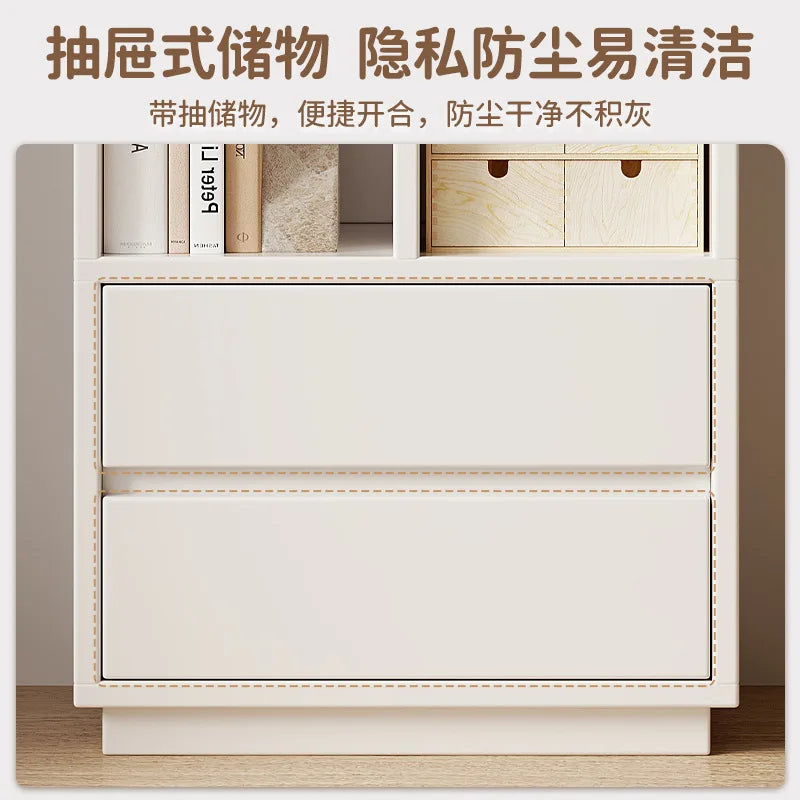 Modern White Storage Cabinet with Drawers | Minimalist Bedroom Furniture