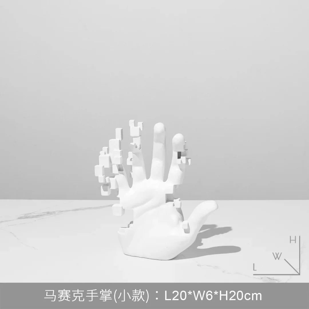 Abstract Art Palm Modern Table Hand Sculpture - 2,506.00 ZAR