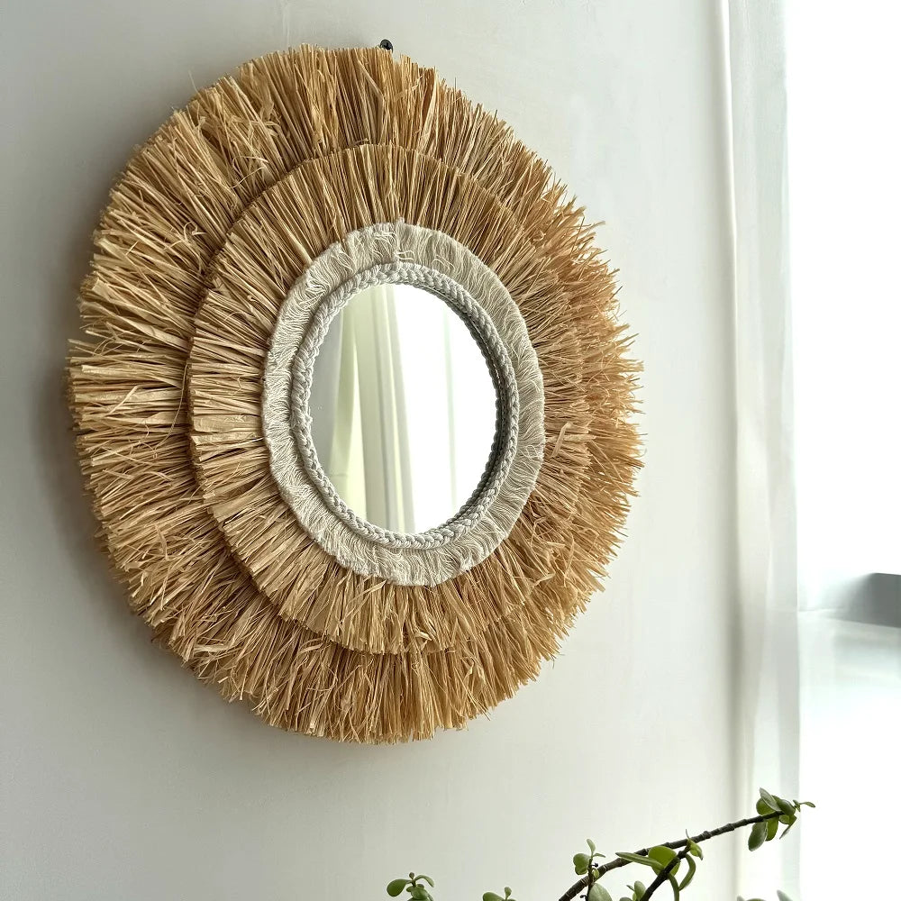 Round Hanging Wall Mirror  - 382.00 ZAR