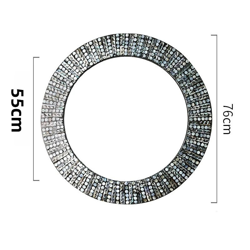 Wooden Circular Makeup Wall Mirror - 12,995.00 ZAR