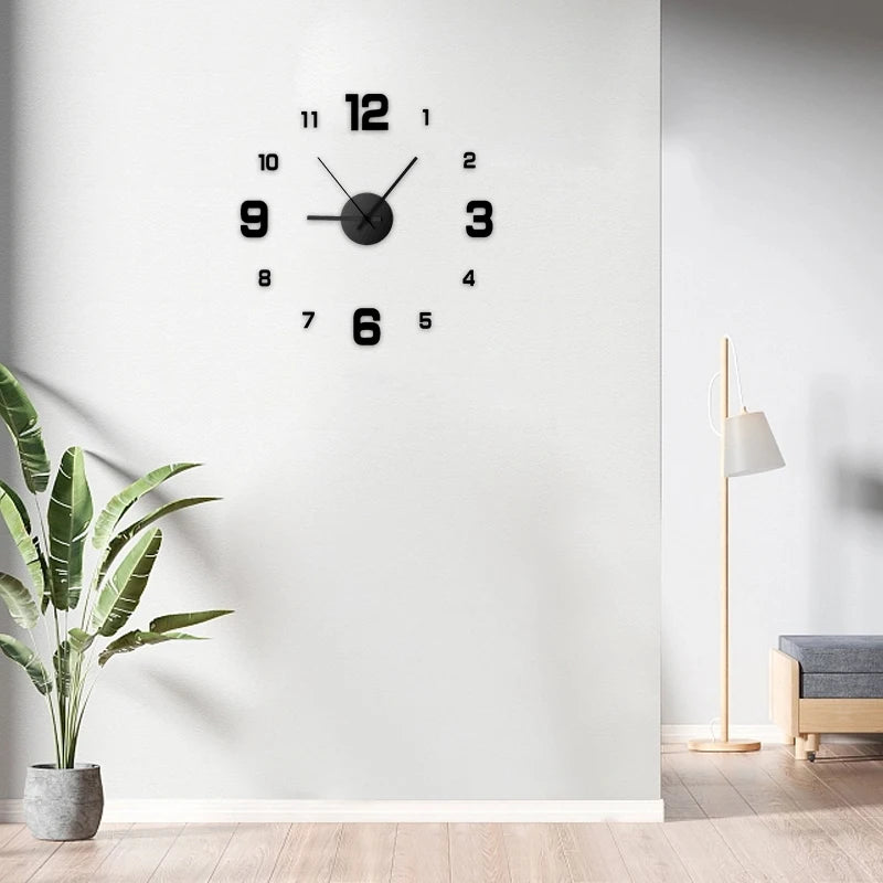 Creative Frameless DIY Wall Clock  - 300.00 ZAR