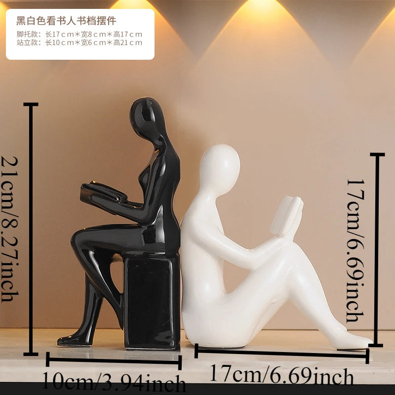 Luxury Modern Bookcase Character Ornaments - 1,280.00 ZAR