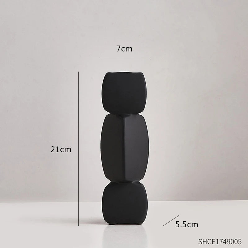 Modern Decor Black Vase Art Ornaments - 800.00 ZAR