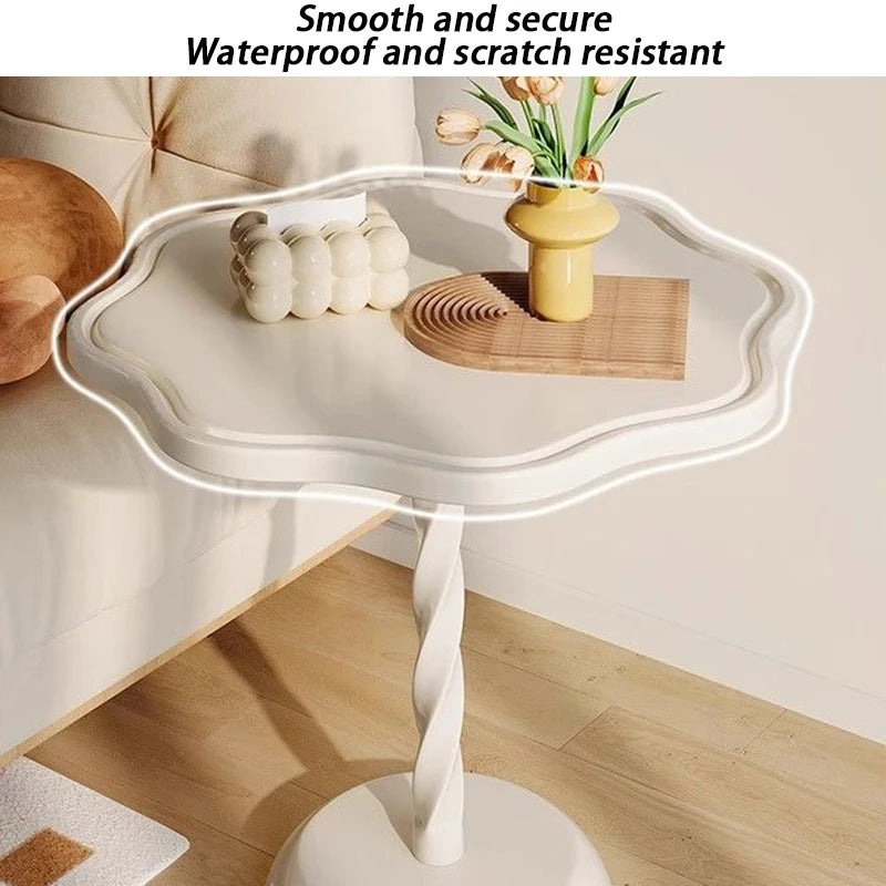 Modern White Coffee Table: Luxury Design, Waterproof & Scratch-Resistant. Living Room Furniture. Countryside Style.