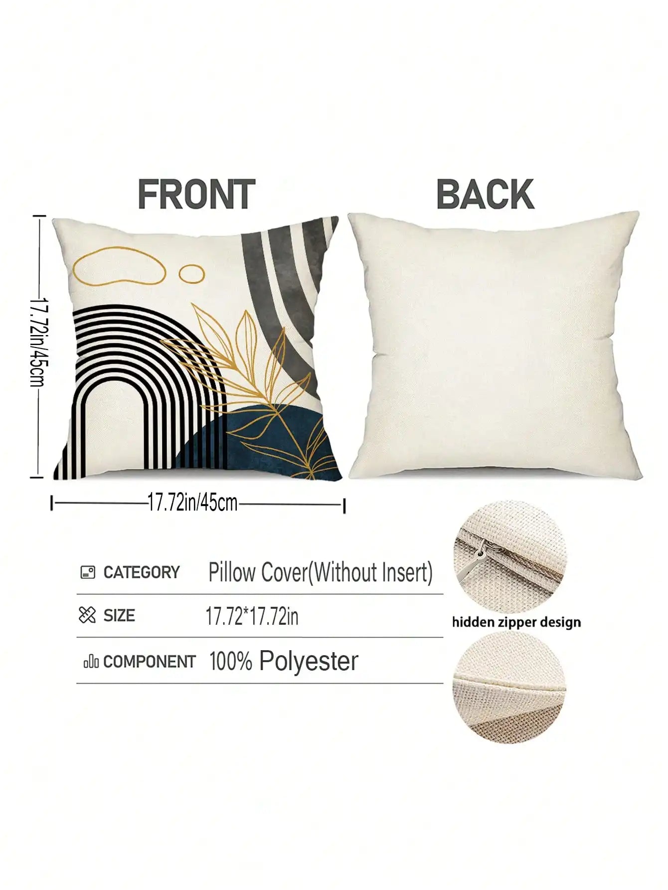 4PCS Geometric Abstract Cushion Cover 45x45CM - 480.00 ZAR