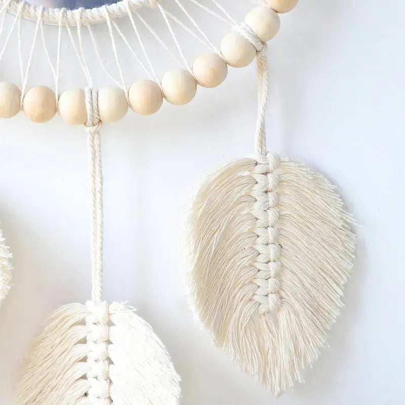 Boho Wall Mirror Stylish Acrylic Round Mirrors Chic Wall Decor Art  - 560.00 ZAR