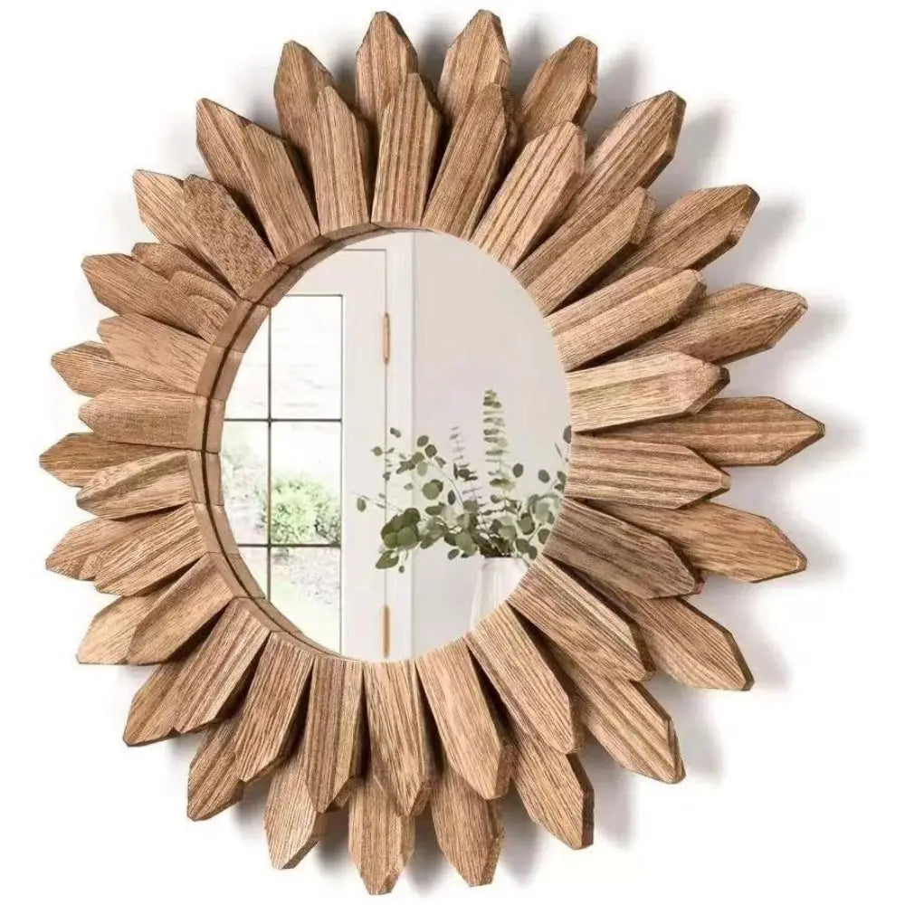 Rustic Wooden Mirror, Wall Mounted - 877.00 ZAR