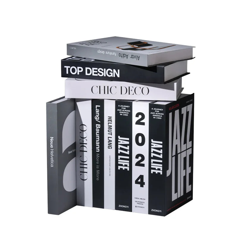 Stacked Decorative Books: Design, Jazz Life, Chic Deco, & Modern Decor