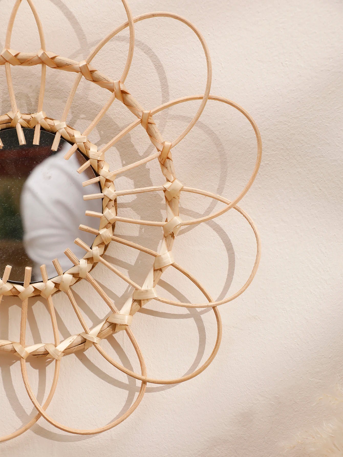 Handmade Wall Mirror Sun Flower Art Wall Hanging - 350.00 ZAR