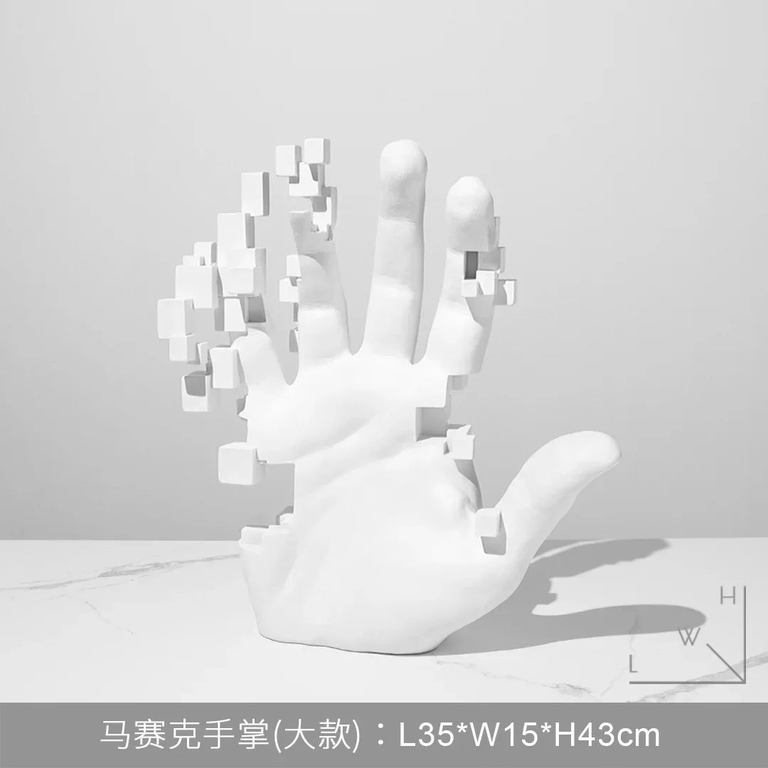 Abstract Art Palm Modern Table Hand Sculpture - 2,506.00 ZAR