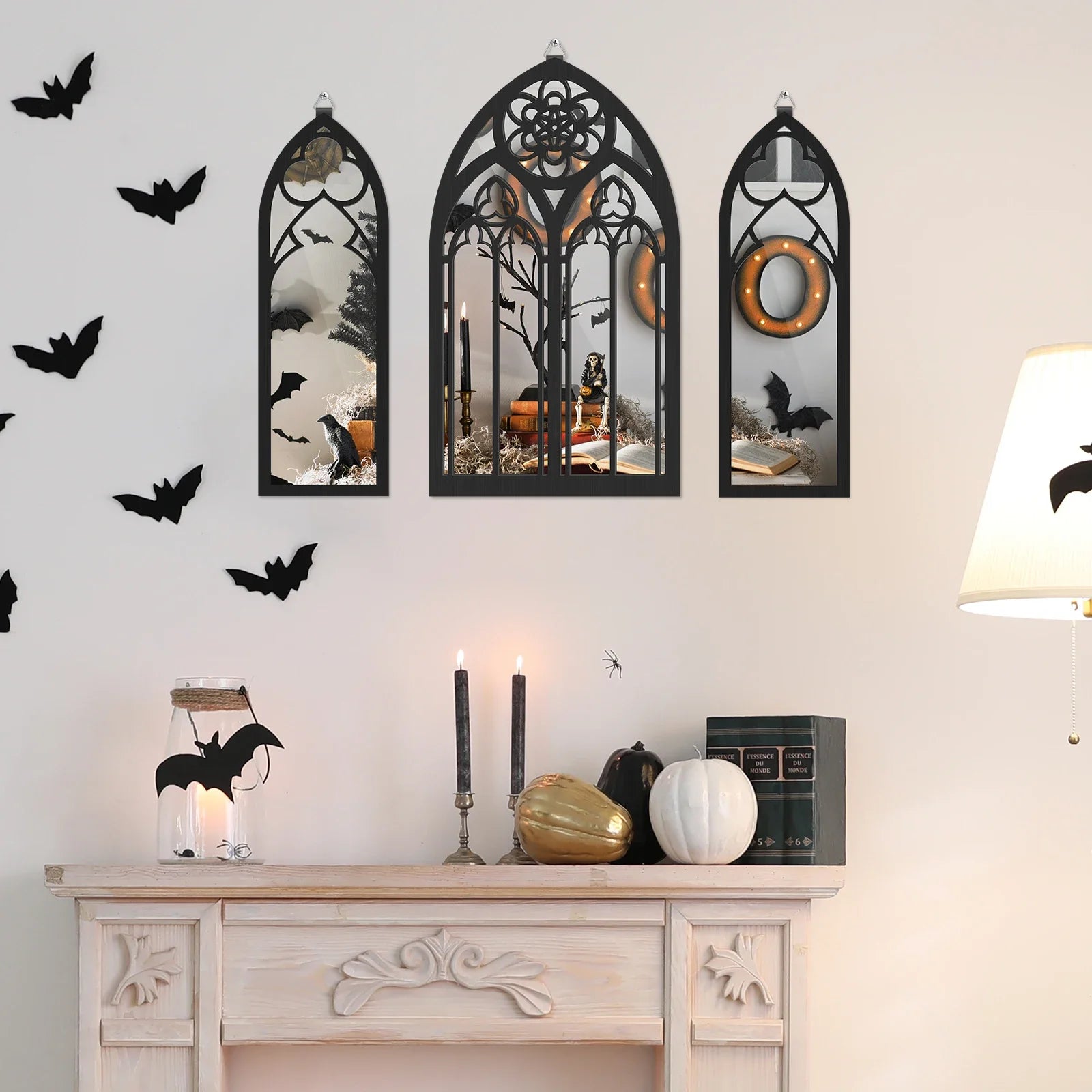 8 Styles Gothic Mirrors Wall Decor Vintage Cathedral Arch Frame - 1,600.00 ZAR