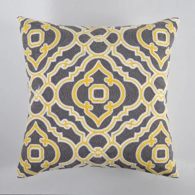 Home Decor Cushion Cover Yellow Grey/White  - 400.00 ZAR