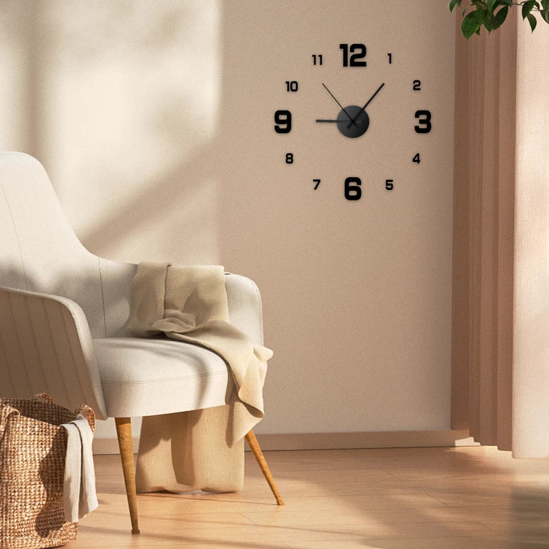 Creative Frameless DIY Wall Clock  - 300.00 ZAR