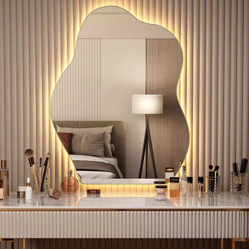 Wavy Wall Mirror,Vanity Aesthetic Large Size Mirror  - 2,950.00 ZAR