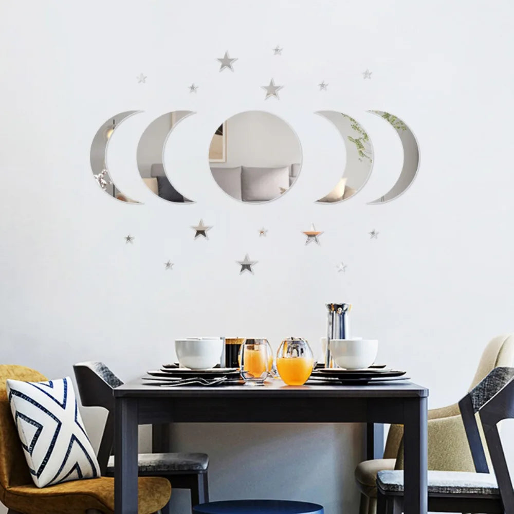 Moon Cycle Design Wall Mirror - 370.00 ZAR