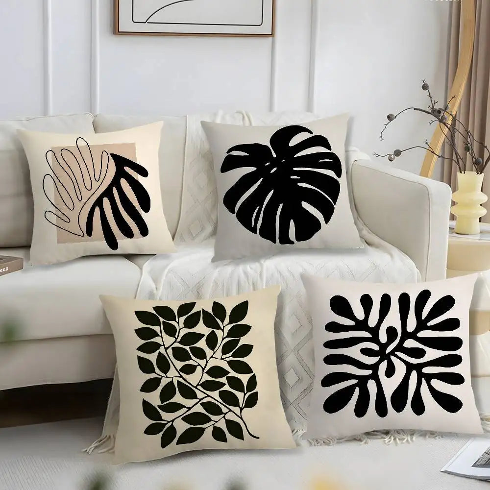 Classic Modern Flowers Print Cushion Cover - 250.00 ZAR