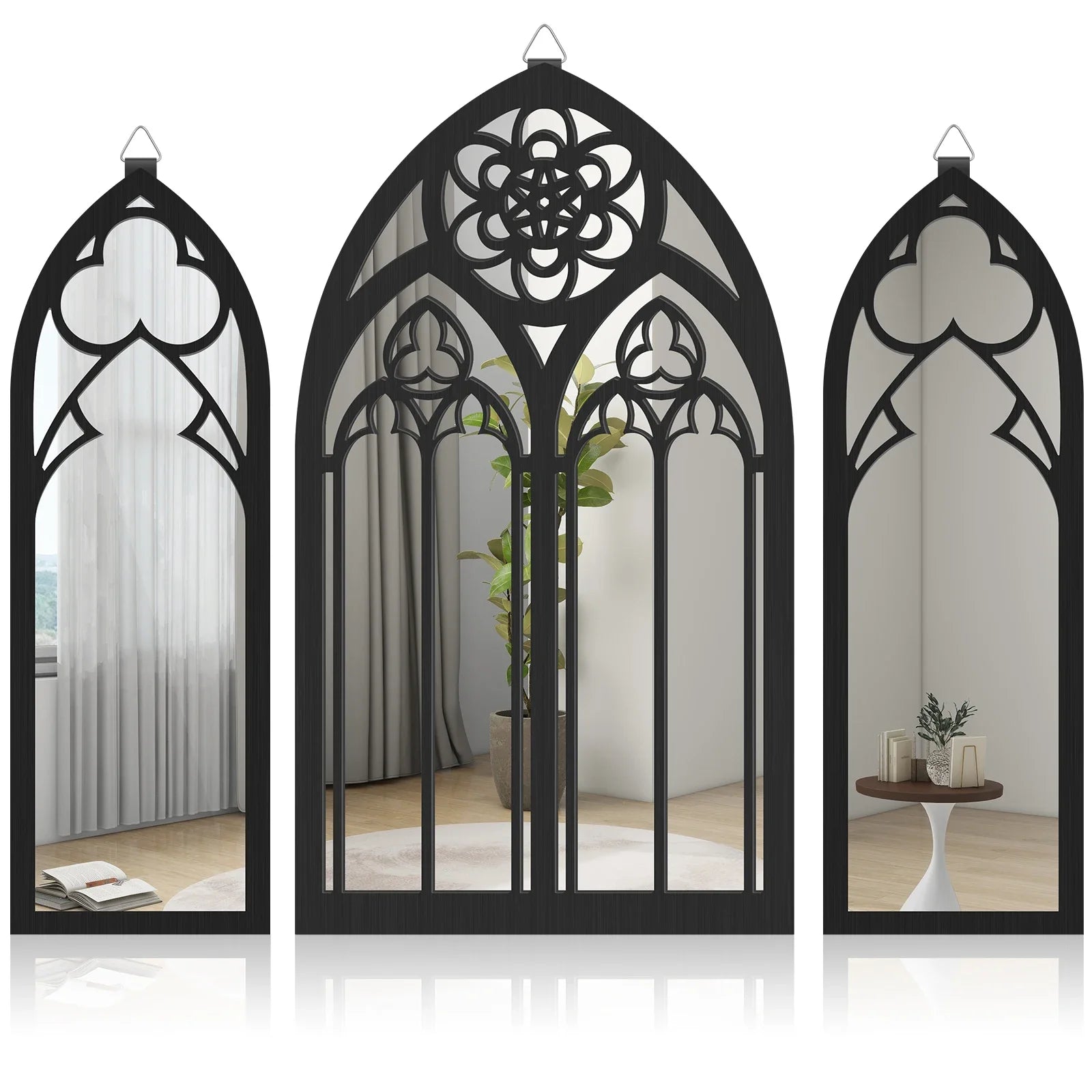 8 Styles Gothic Mirrors Wall Decor Vintage Cathedral Arch Frame - 1,600.00 ZAR