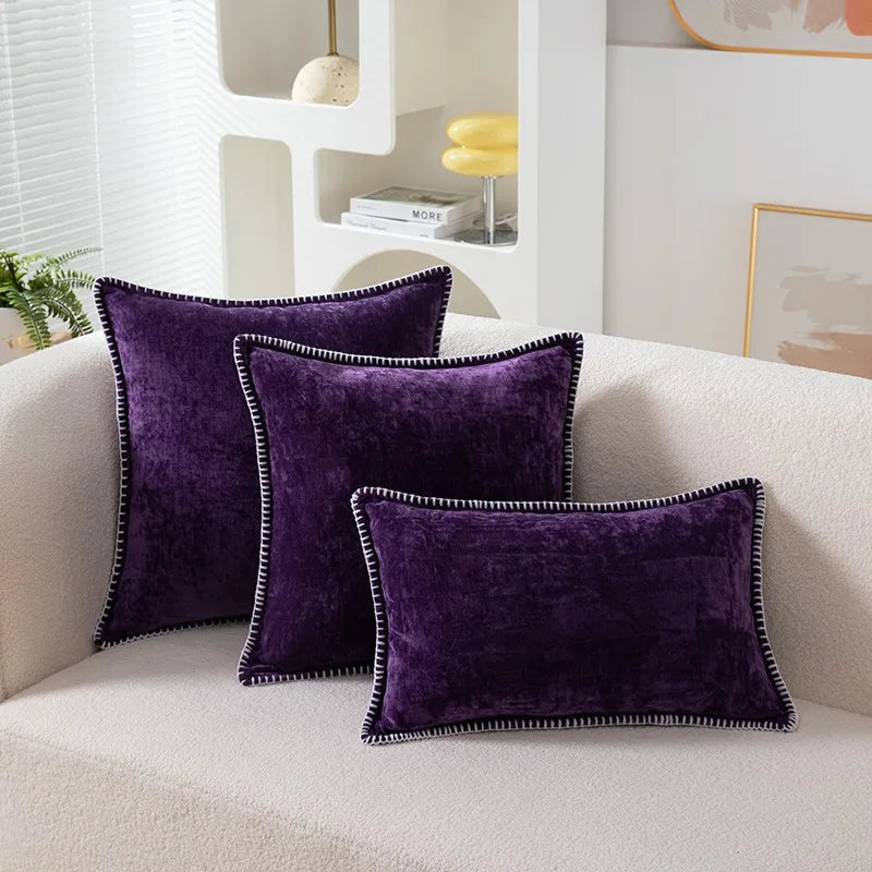 Blue Chenille Cushions Covers - 370.00 ZAR
