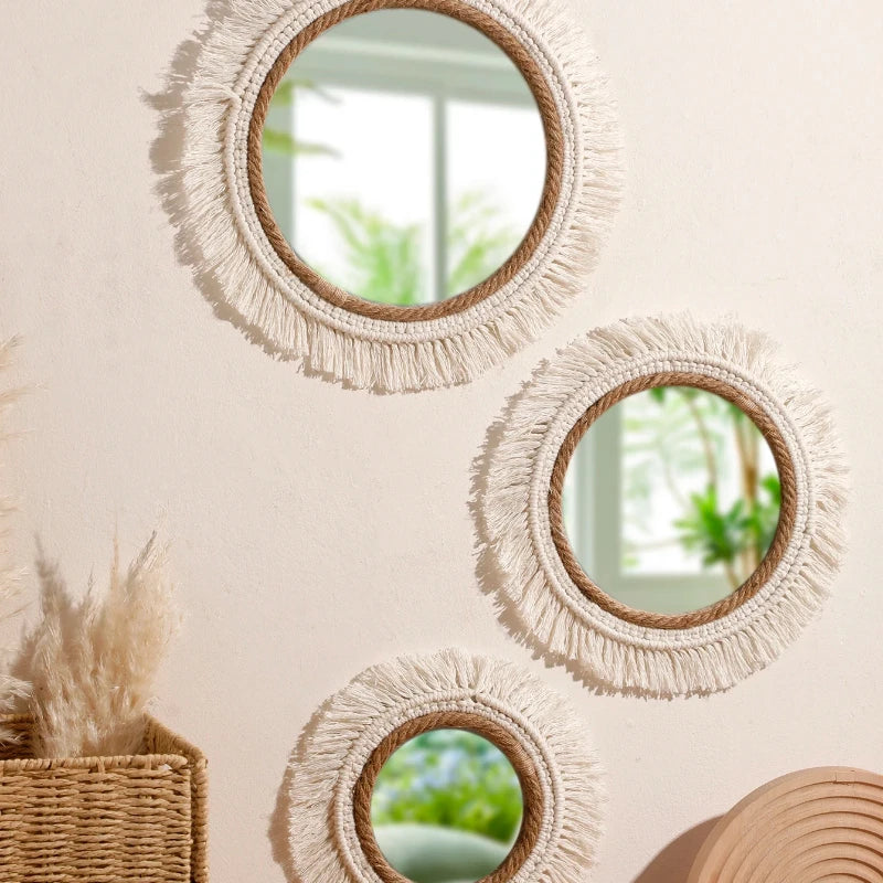 Handmade Woven Wall Mounted Mirror -900.00 ZAR