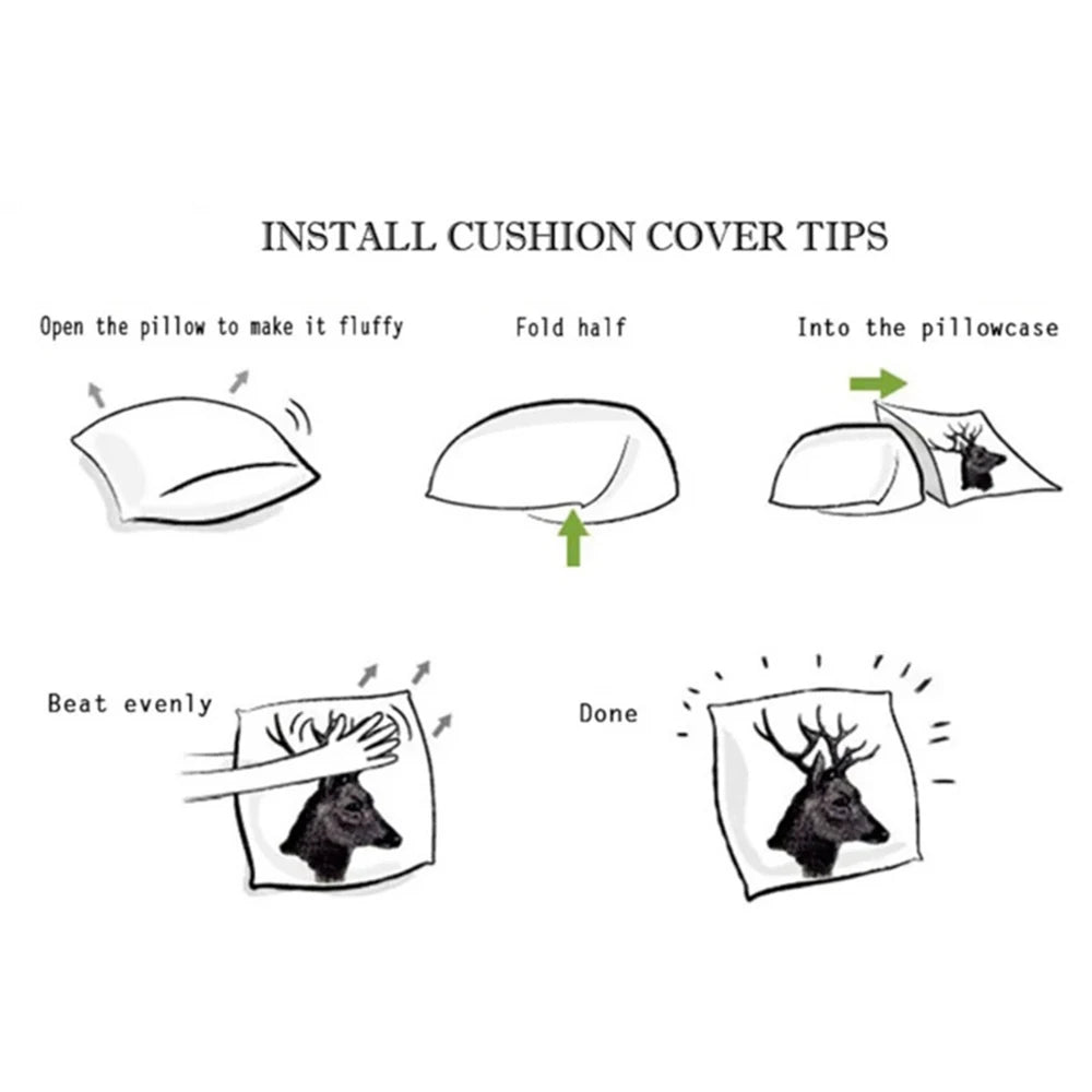 Classic Modern Flowers Print Cushion Cover - 250.00 ZAR