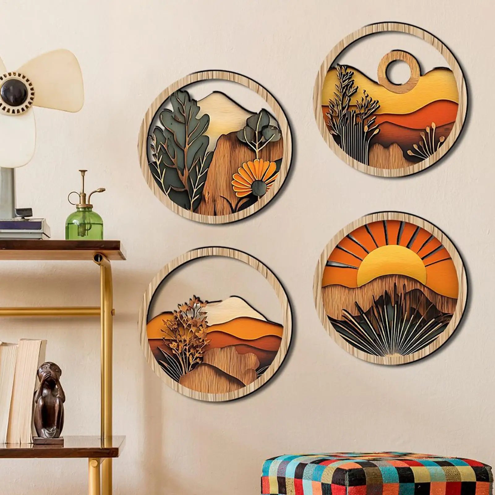 4pcs Bohemian Wall Art Decor - 600.00 ZAR