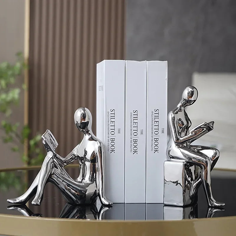 Luxury Modern Bookcase Character Ornaments - 1,280.00 ZAR