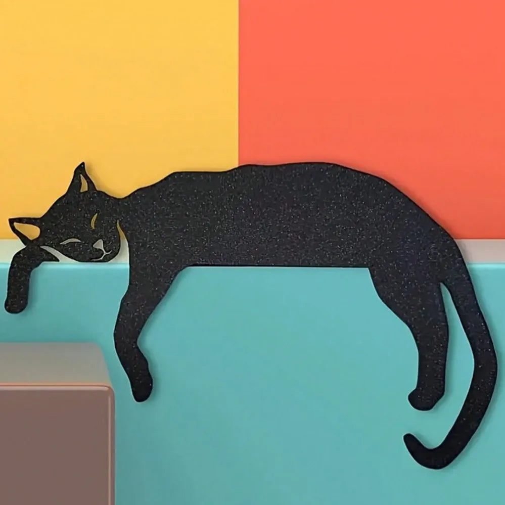 Black Cat Silhouette Wall Art - 950.00 ZAR