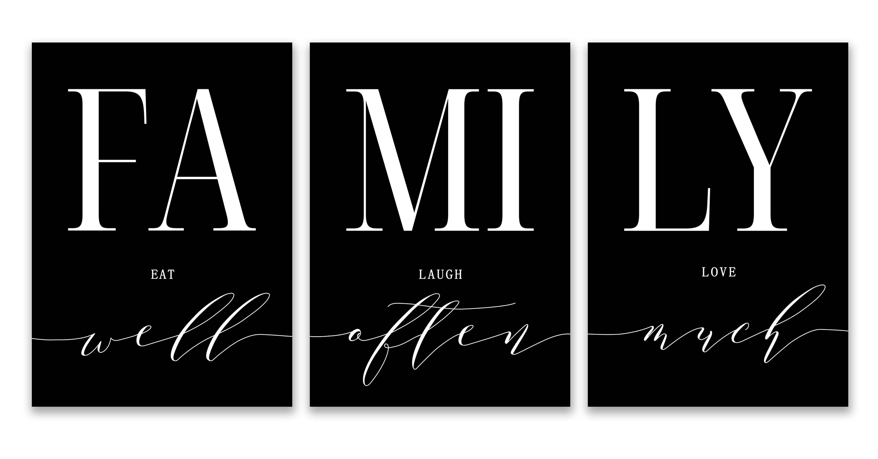 3pcs Poster Wall Art Family Canvas - 500.00 ZAR