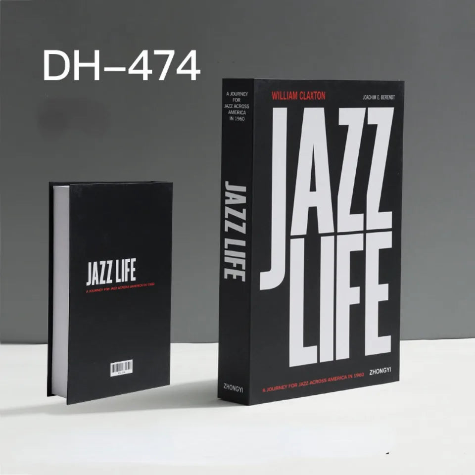 Modern Jazz Life Decorative Books: Stylish Home Decor Accent