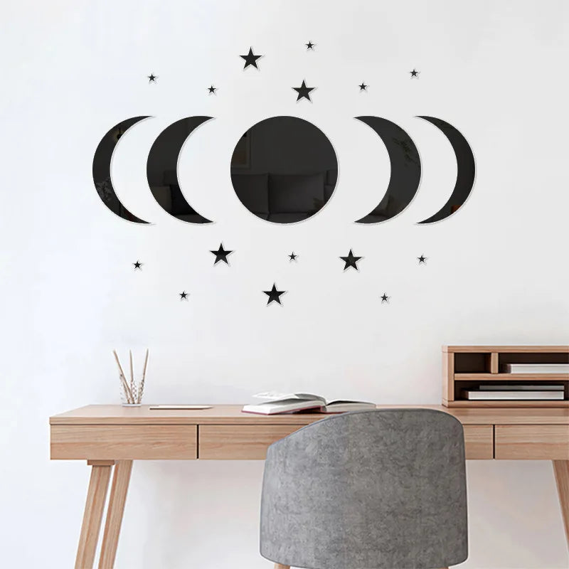 Moon Cycle Design Wall Mirror - 370.00 ZAR