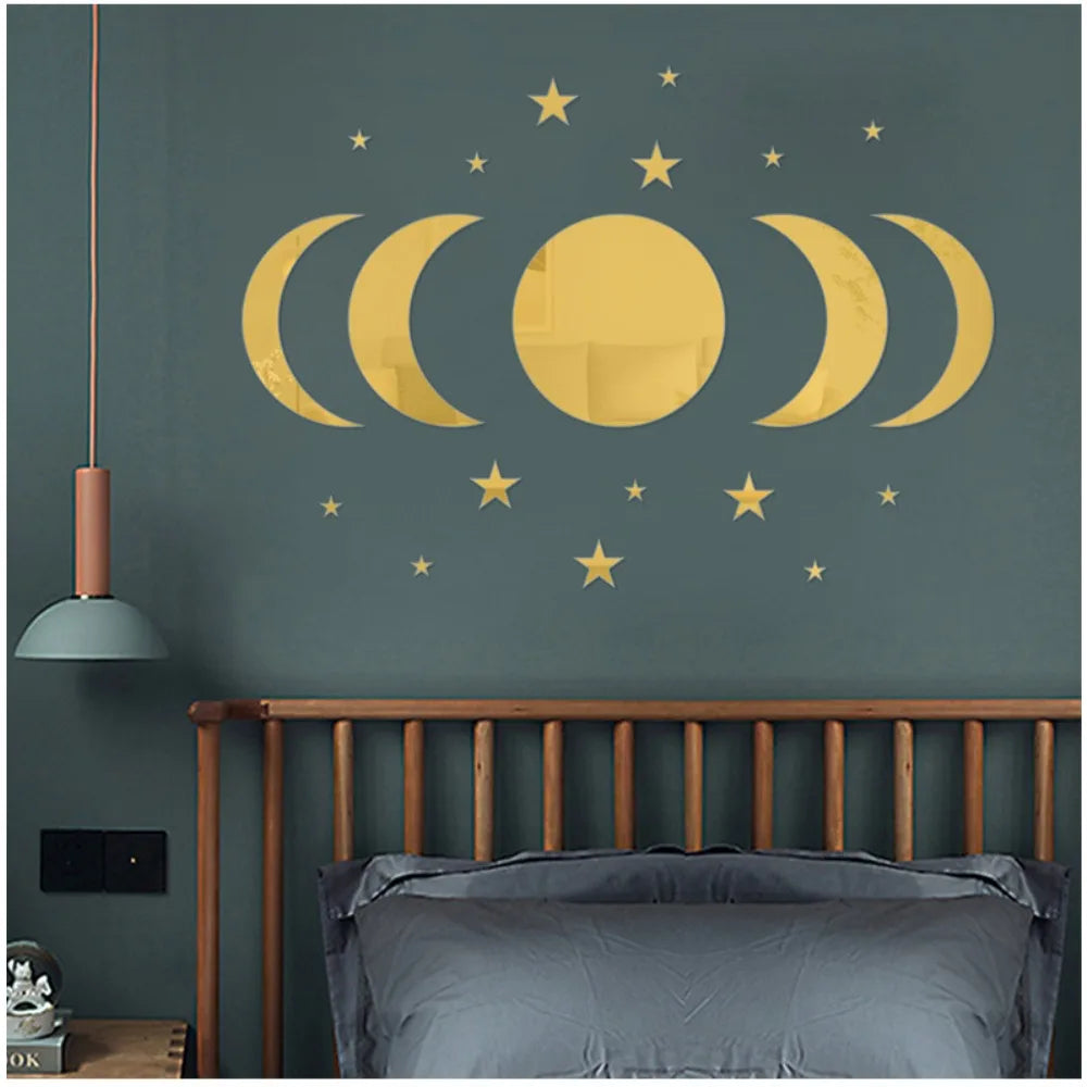 Moon Cycle Design Wall Mirror - 370.00 ZAR