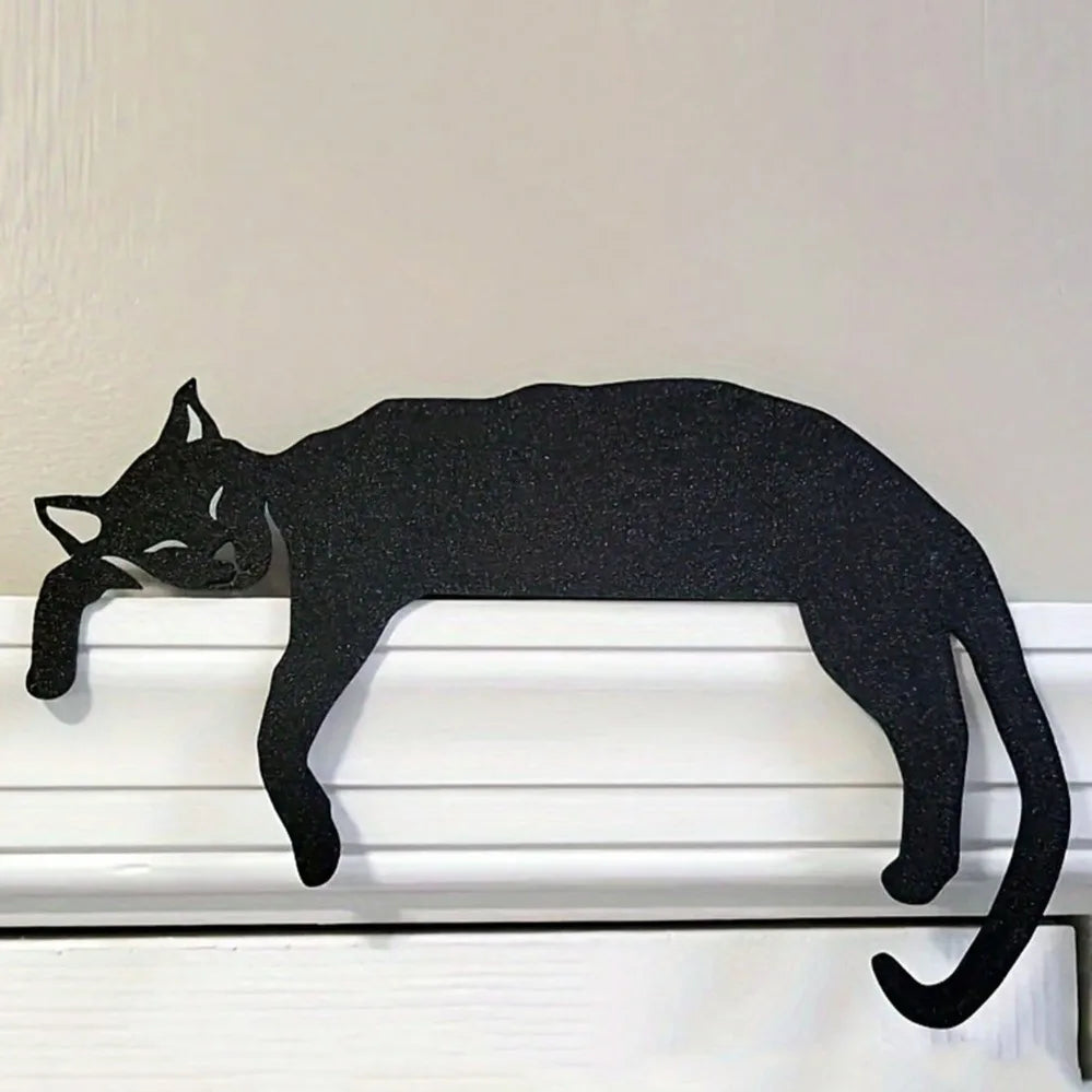 Black Cat Silhouette Wall Art - 950.00 ZAR