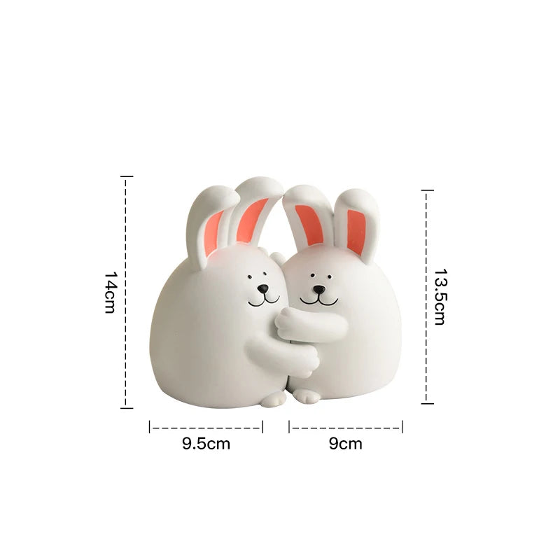 Ceramic Rabbit Bookend Statues - 1,330.00 - ZAR