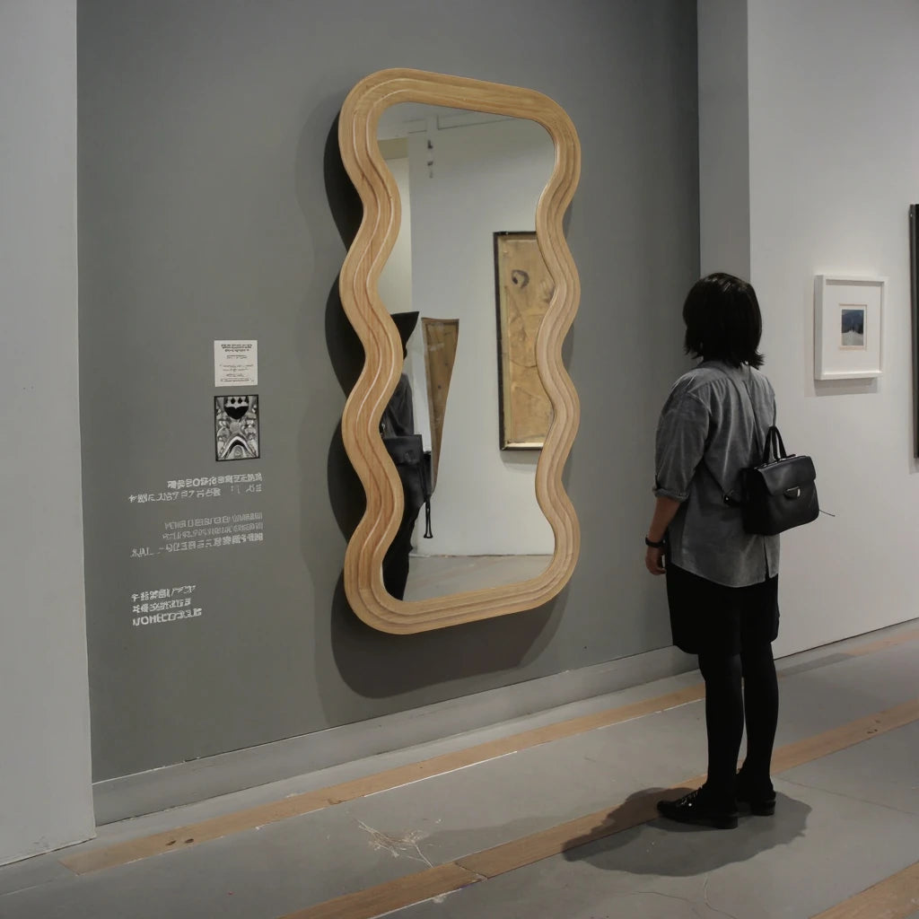 Farmhouse Wooden Wall Mirror - 2,400.00 ZAR